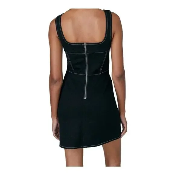 white christmas dresses Ruffle Corset Mini Dress